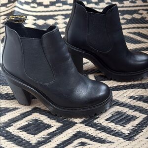 Dr. Martens Black Heeled Chelsea Boots